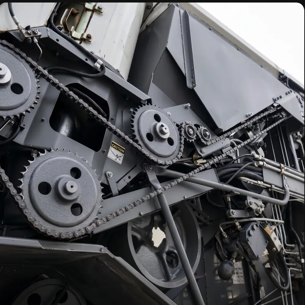 Industrial machinery in operation